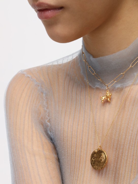Alighieri: Il Leone medallion necklace - Gold - women_1 | Luisa Via Roma
