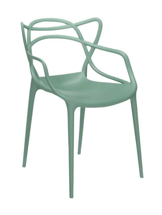 Kartell: Set of 2 Masters chairs - Green - ecraft_1 | Luisa Via Roma