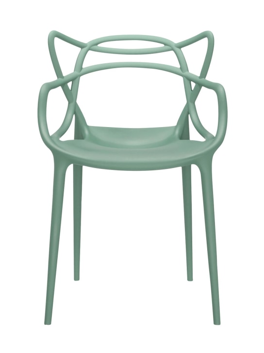 Kartell: Set of 2 Masters chairs - Green - ecraft_0 | Luisa Via Roma
