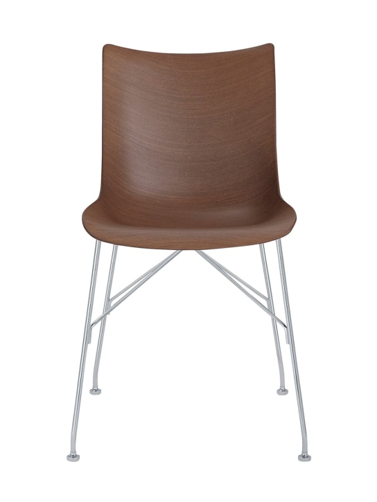 Kartell: P/Wood chair - Brown - ecraft_0 | Luisa Via Roma