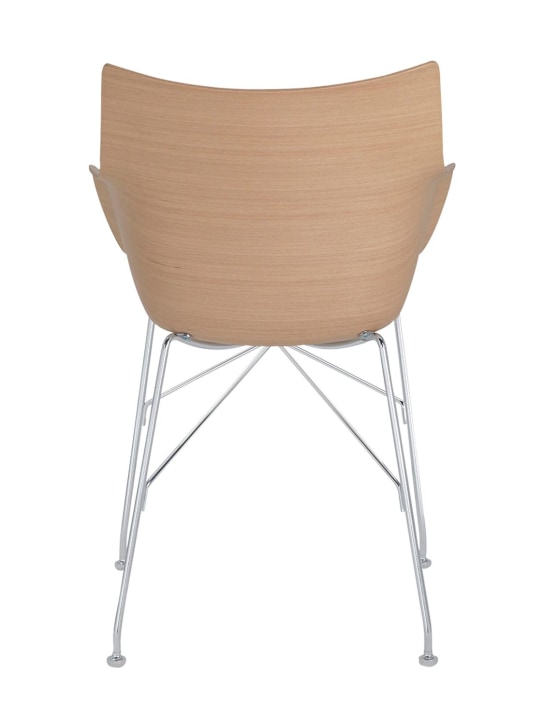 Kartell: Q/Wood armchair - Beige - ecraft_2 | Luisa Via Roma
