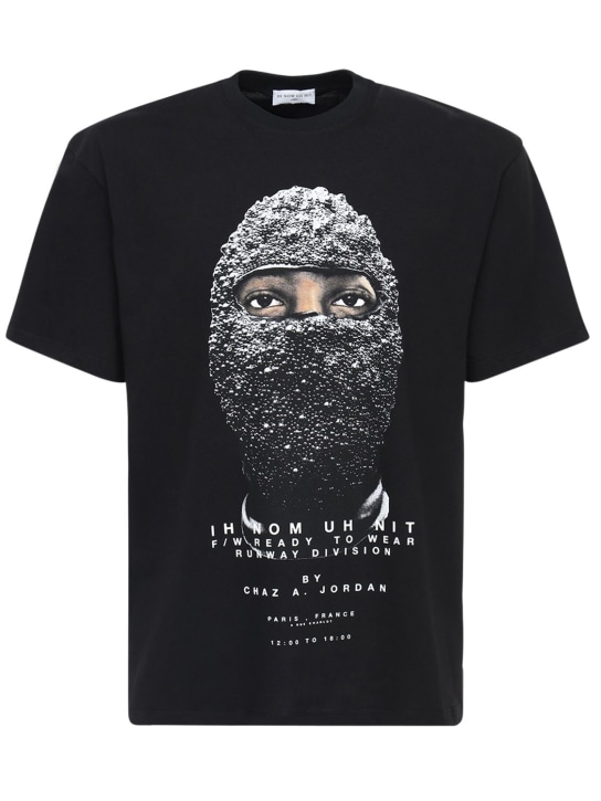 Ih Nom Uh Nit: Camiseta de algodón con estampado - Negro - men_0 | Luisa Via Roma