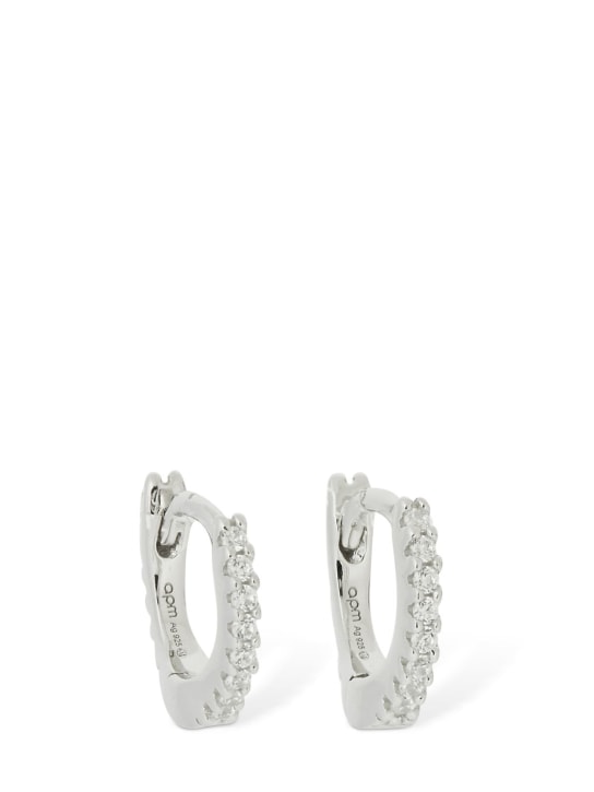 6mm Pavé Hoop Earrings Apm Monaco Women Luisaviaroma