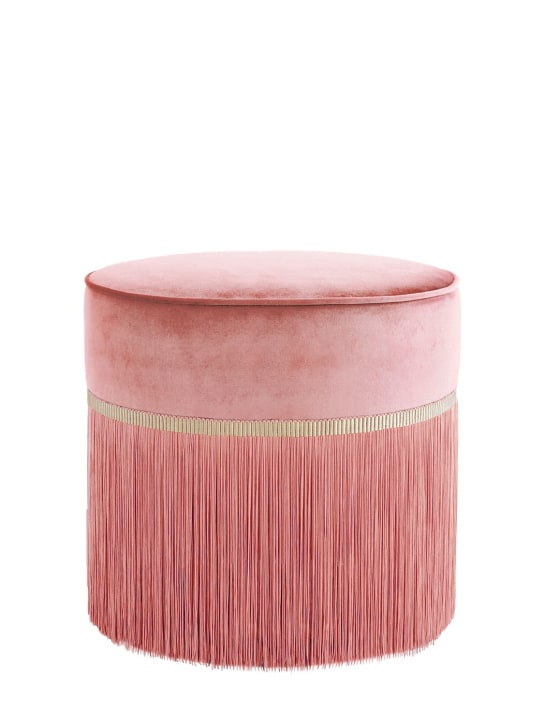 Lorenza Bozzoli: Couture plain pouf - Pink - ecraft_0 | Luisa Via Roma