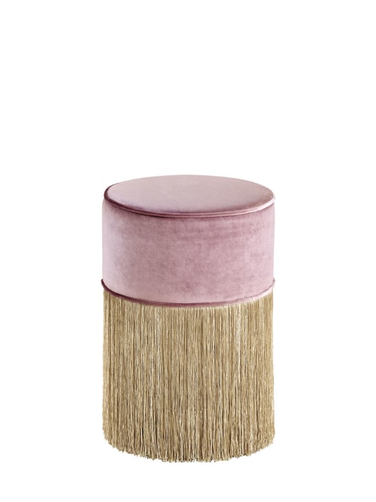 Lorenza Bozzoli: Couture lurex pouf - Pink/Gold - ecraft_0 | Luisa Via Roma