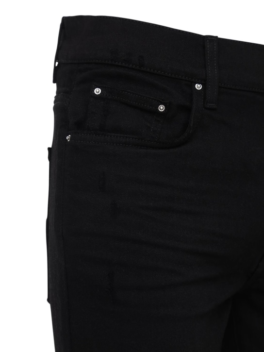 Amiri: 15cm tapered MX1 cotton denim jeans - Black - men_1 | Luisa Via Roma