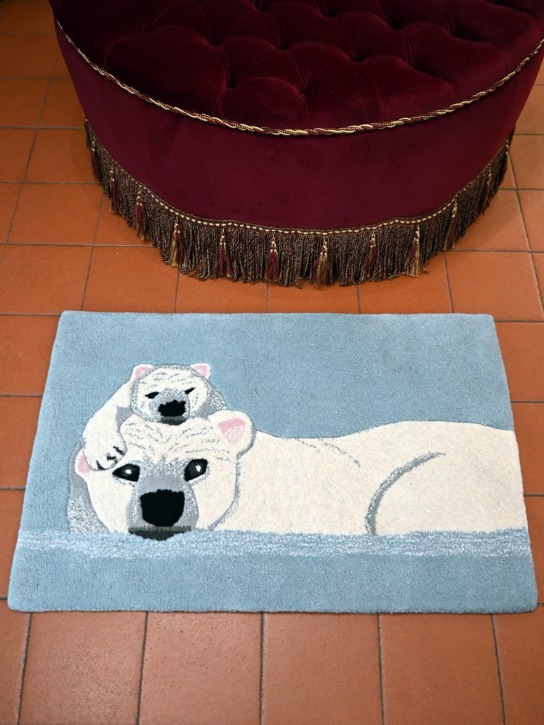 Studio Maleki: Polar Bear & Cub小地毯 - 白色 - ecraft_1 | Luisa Via Roma