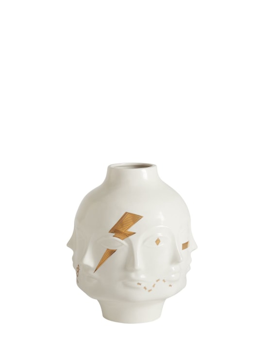 Jonathan Adler: Dora Maar large gilded vase - White/Gold - ecraft_0 | Luisa Via Roma