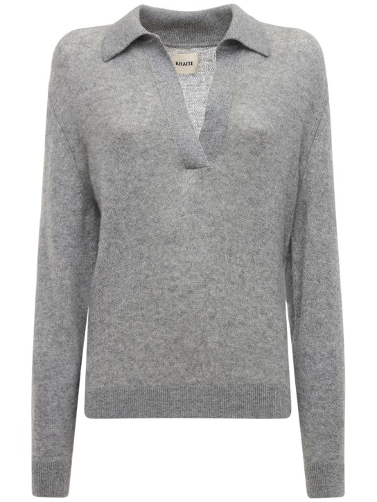 Khaite: Joe cashmere sweater - Gri - women_0 | Luisa Via Roma