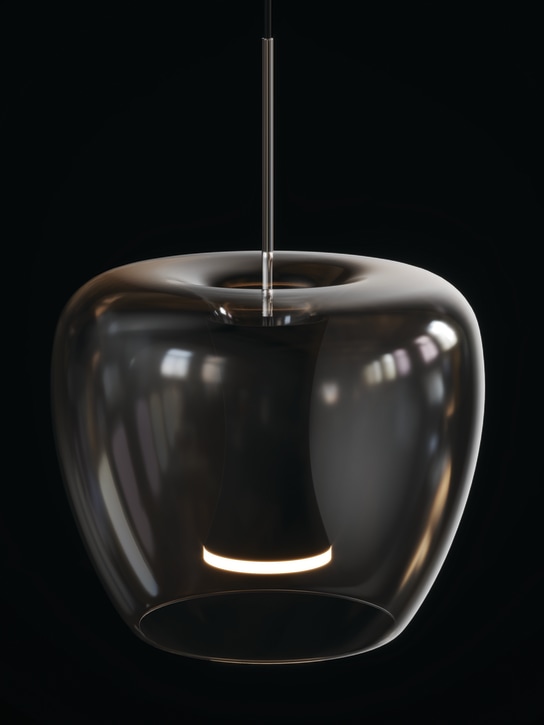 Quasar: Apple Mood suspension lamp - Siyah - ecraft_0 | Luisa Via Roma