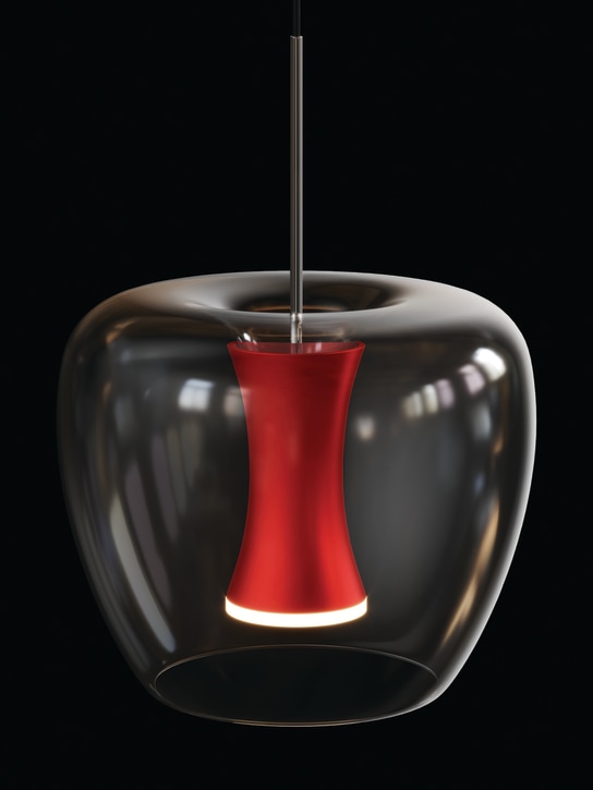 Quasar: Apple Mood suspension lamp - Kırmızı - ecraft_0 | Luisa Via Roma