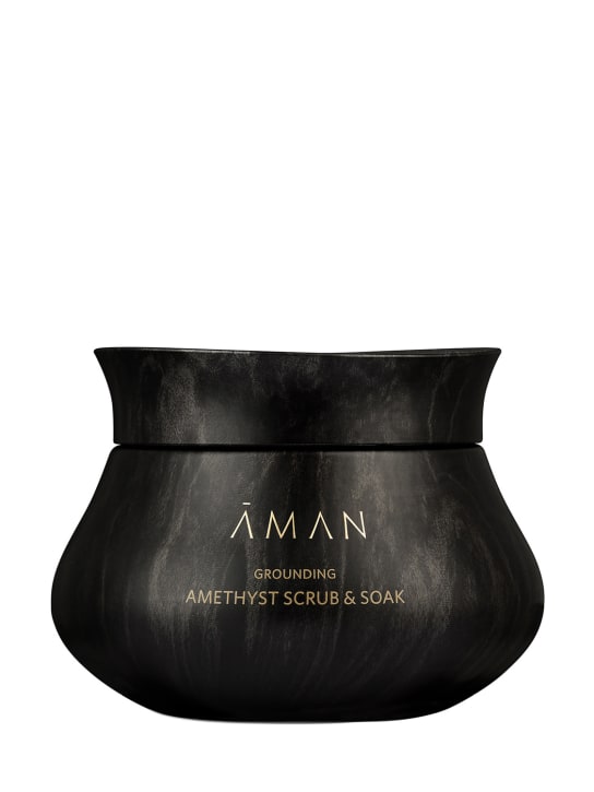Aman Skincare: 340gr Grounding Amethyst Scrub & Soak - Transparent - beauty-men_0 | Luisa Via Roma