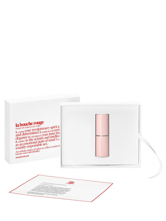 La Bouche Rouge Paris: Leather lipstick case - Pink - beauty-women_1 | Luisa Via Roma