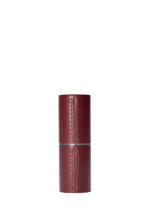 La Bouche Rouge Paris: Leather lipstick case - Chocolate - beauty-women_0 | Luisa Via Roma
