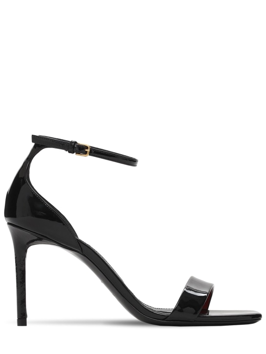 85mm amber patent leather sandals Saint Laurent Women