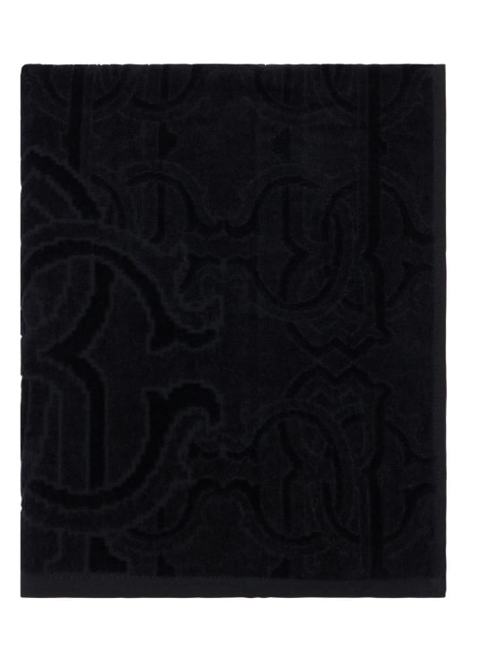 Roberto Cavalli: Set of 2 Araldico cotton towels - ecraft_1 | Luisa Via Roma