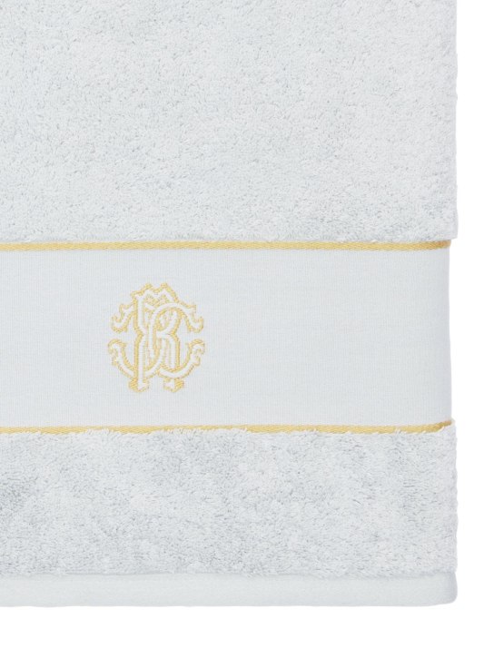 Roberto Cavalli: Gold New cotton towel - Gri - ecraft_1 | Luisa Via Roma