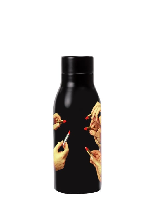 Seletti: Lipstick Black thermal bottle - Schwarz - ecraft_0 | Luisa Via Roma