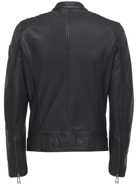 Belstaff: V racer leather jacket - men_3 | Luisa Via Roma