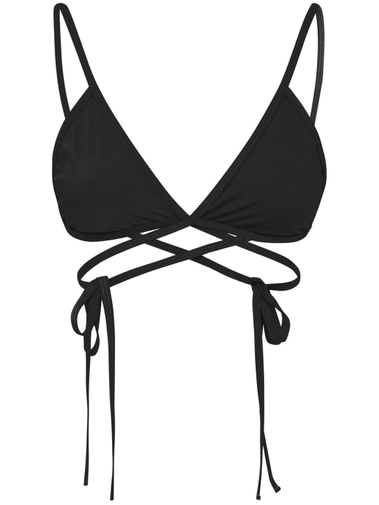 Christopher Esber: BIKINI-OBERTEIL AUS LYCRA - Schwarz - women_0 | Luisa Via Roma