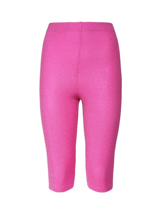 Alexandre Vauthier: PANTALON EN VISCOSE STRETCH EMBELLIE - Fuchsia - women_0 | Luisa Via Roma