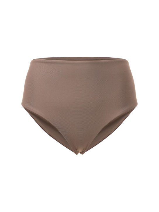 Jade Swim: Bound high rise bikini bottoms - Beige - women_0 | Luisa Via Roma