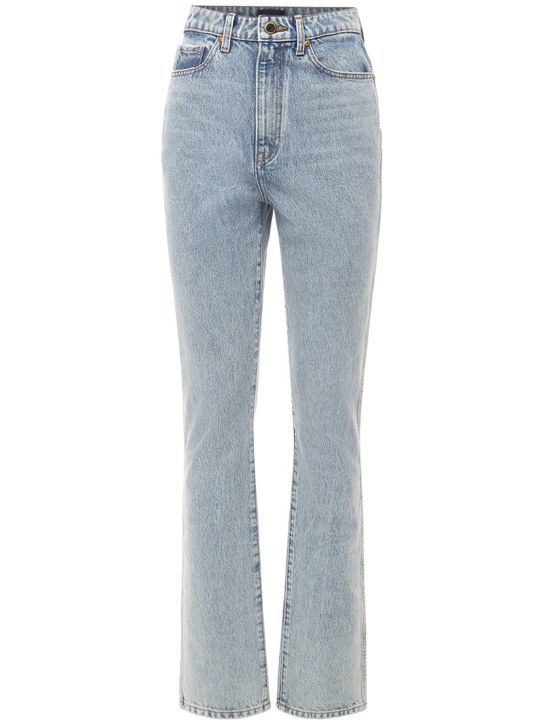 Khaite: Daria slim cotton denim jeans - women_0 | Luisa Via Roma