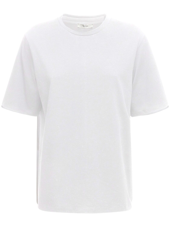 The Row: Chiara boxy cotton jersey t-shirt - White - women_0 | Luisa Via Roma