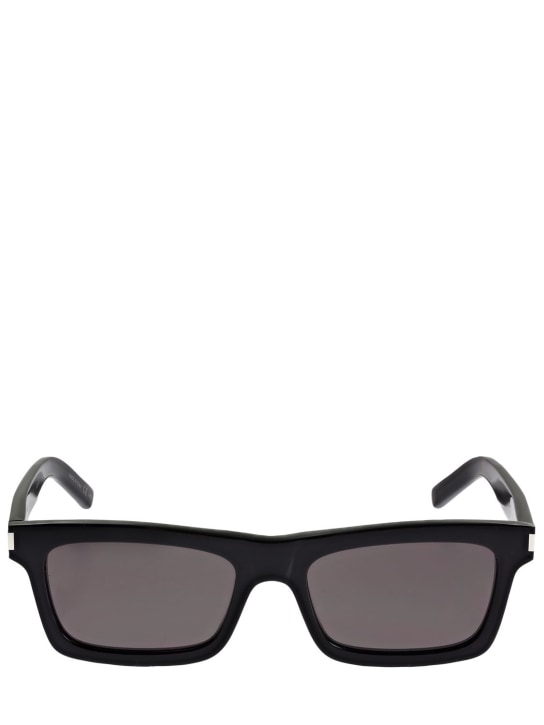 Saint Laurent: YSL SL 461 squared acetate sunglasses - Black - women_0 | Luisa Via Roma