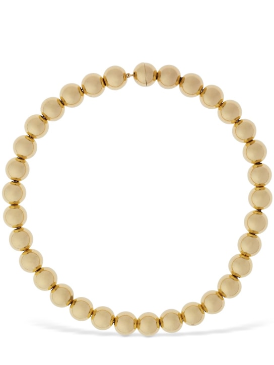 Jil Sander: Sphere collar necklace - Gold - women_0 | Luisa Via Roma