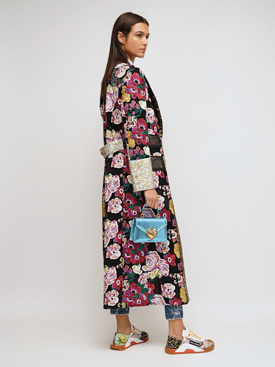 Dolce&Gabbana: Mini Devotion laminated leather bag - women_1 | Luisa Via Roma