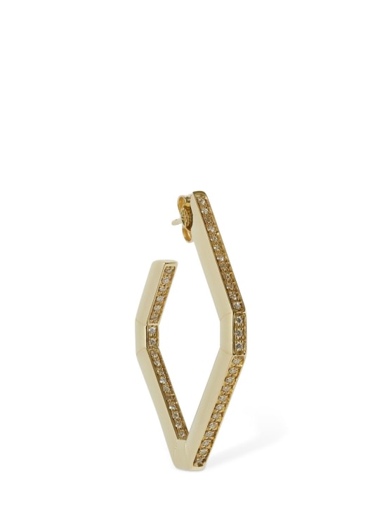 EÉRA: Allegra 18kt gold & diamond mono earring - Gold/Crystal - women_0 | Luisa Via Roma