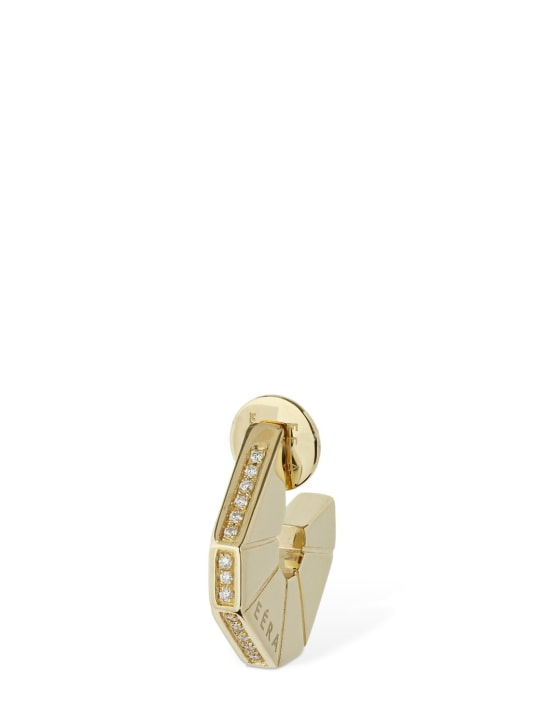 EÉRA: Careyes 18kt gold & diamond mono earring - Gold - women_0 | Luisa Via Roma
