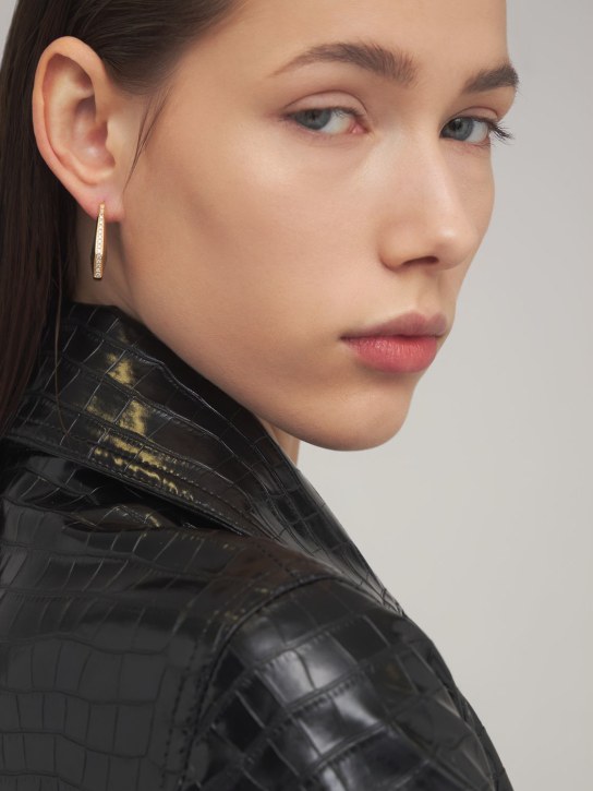 EÉRA: Sabrina 18kt gold & diamond mono earring - Gold/Crystal - women_1 | Luisa Via Roma