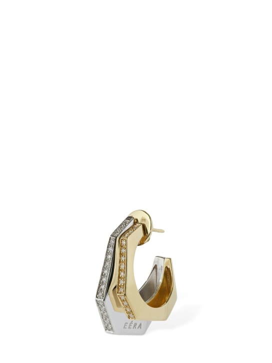 EÉRA: Sabrina 18kt & diamond mono earring - Gold/Silver - women_0 | Luisa Via Roma