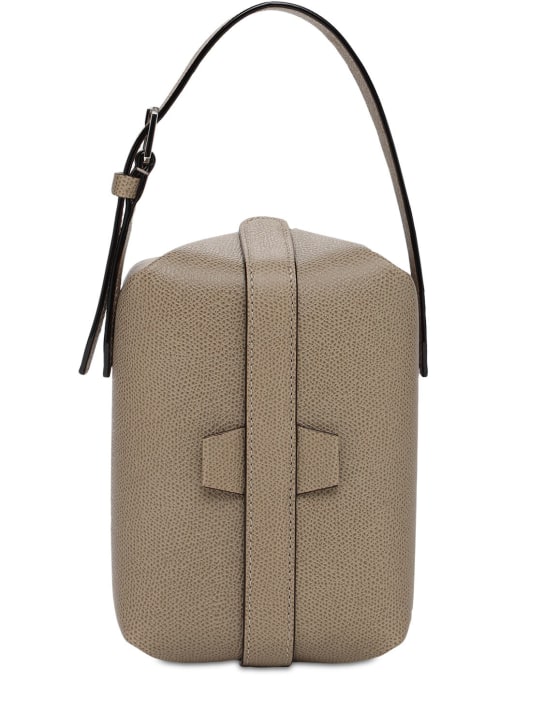 Valextra: New Tric Trac grained leather bag - Oyster - women_0 | Luisa Via Roma