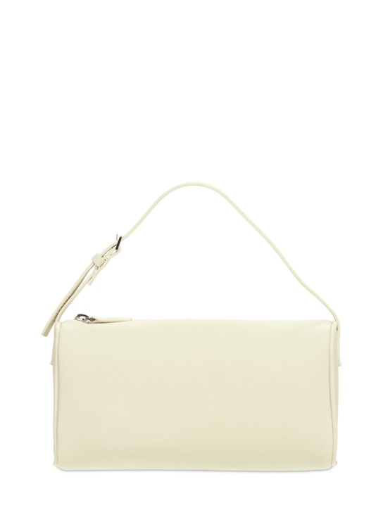 White on sale leather wristlet