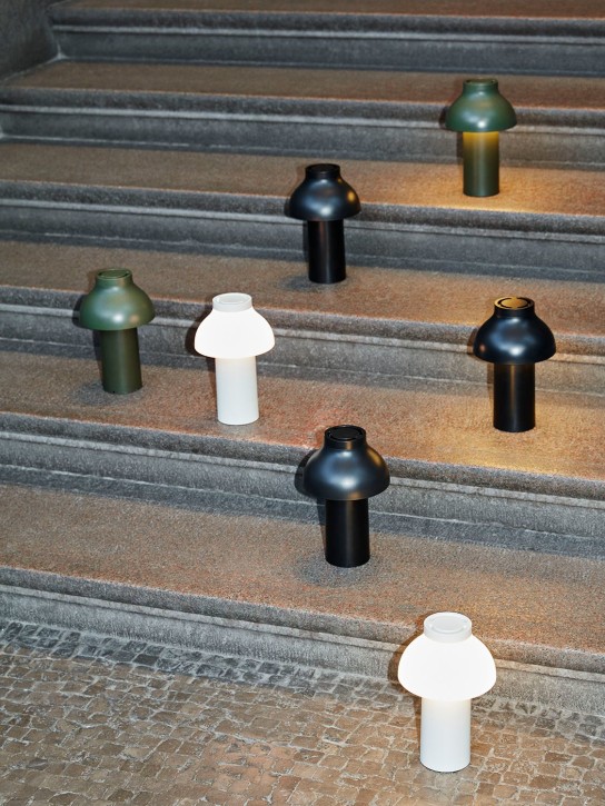 HAY: PC Portable table lamp - Olive Green - ecraft_4 | Luisa Via Roma