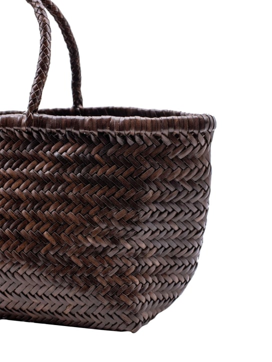 Dragon Diffusion: Triple Jump Big bamboo leather bag - Dark Brown - women_3 | Luisa Via Roma