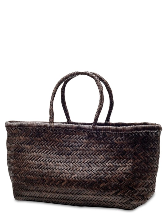 Dragon Diffusion: Triple Jump Big bamboo leather bag - Dark Brown - women_2 | Luisa Via Roma