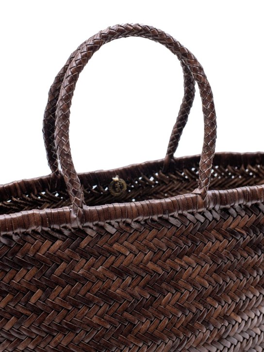 Dragon Diffusion: Triple Jump Big bamboo leather bag - Dark Brown - women_4 | Luisa Via Roma
