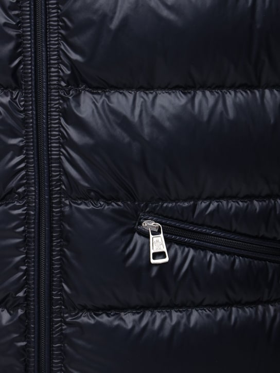 Moncler: Piumino smanicato Gui in nylon trapuntato - Navy - men_2 | Luisa Via Roma