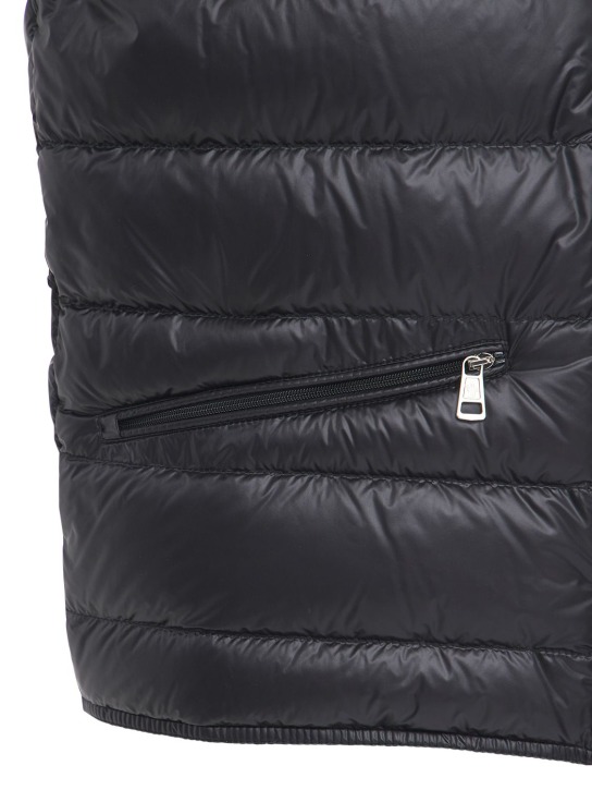 Moncler: Gui quilted nylon down vest - Black - men_2 | Luisa Via Roma
