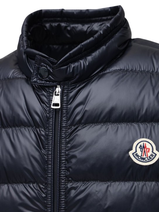 Moncler: Piumino smanicato Gui in nylon trapuntato - Navy - men_1 | Luisa Via Roma