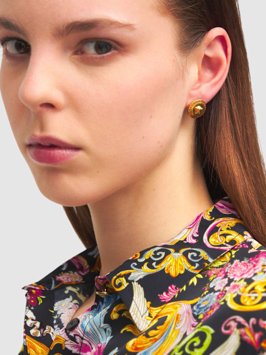 Versace: Medusa small stud earrings - women_1 | Luisa Via Roma