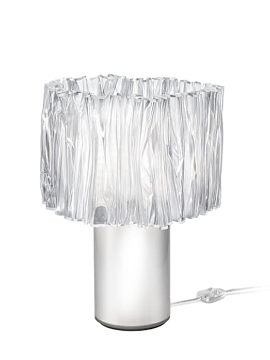 Slamp: Lámpara de mesa Prisma Accordeón - Transparente - ecraft_0 | Luisa Via Roma