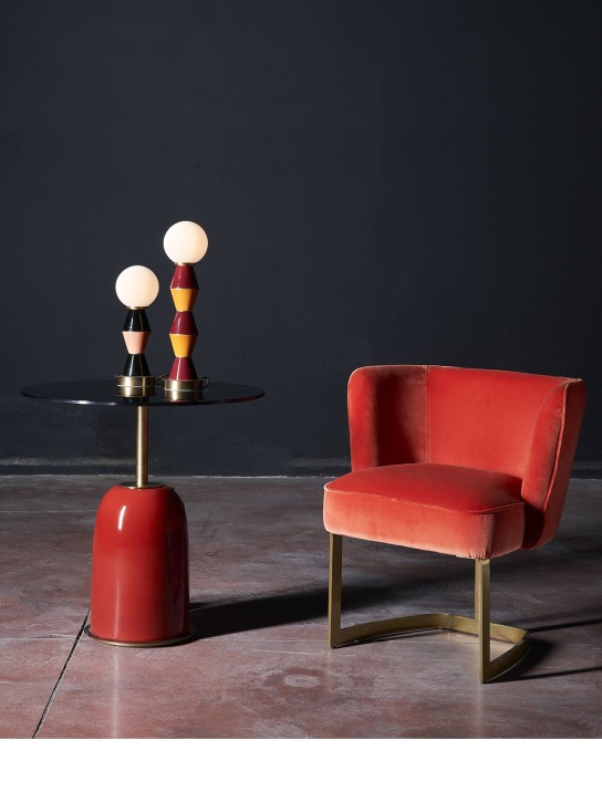 Marioni: Pins coffee table - Red/Black/Gold - ecraft_1 | Luisa Via Roma