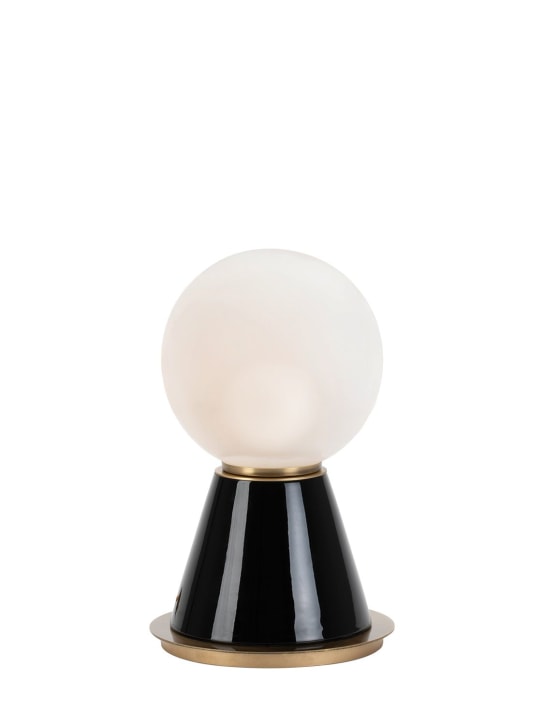 Marioni: Petite lampe de table Palm - Noir/Or - ecraft_0 | Luisa Via Roma