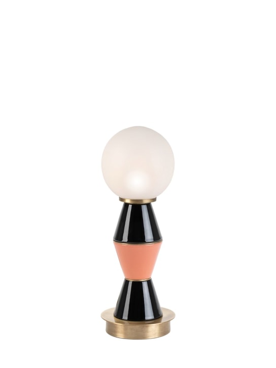 Marioni: Palm table lamp - Siyah - ecraft_0 | Luisa Via Roma