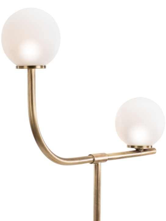Marioni: Pins Arched table lamp - Gold/Orange - ecraft_1 | Luisa Via Roma